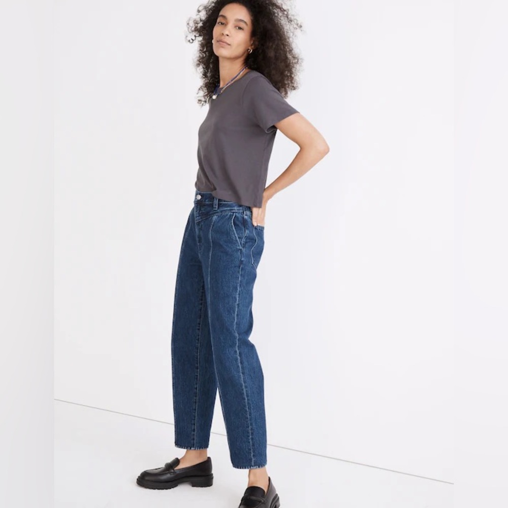 NWOT Madewell High Rise Rigid Balloon Jeans in Sanford Wash Women’s 24 - Picture 4 of 16